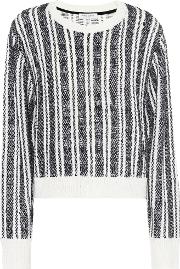 Nabila Wool Blend Striped Sweater 