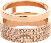 Berbere Module 18kt Rose Gold Ring With Diamonds