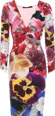 Floral Printed Jersey Dress 