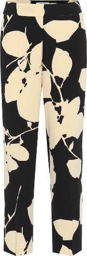 Elodia Floral Cady Straight Pants 