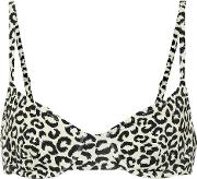 The Eva Leopard Print Bikini Top 