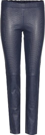 Jacky Perforated Leather Leggings 