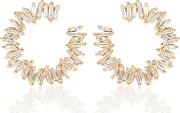 Spiral 18kt Gold Earrings With Diamonds 