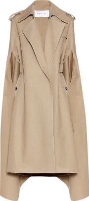Cotton And Linen Blend Trench Coat 