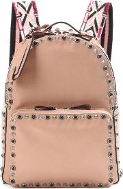 Garavani Rockstud Rolling Medium Leather Backpack