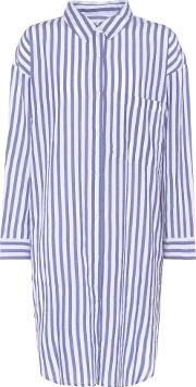 Ivy Striped Cotton Shirt Dress 