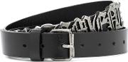 Embellished Leather Belt 