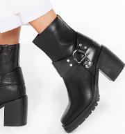 Don't O Ring Me Down Faux Leather Ankle Boots 