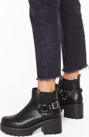 Don't O Ring Me Into This Faux Leather Boots 