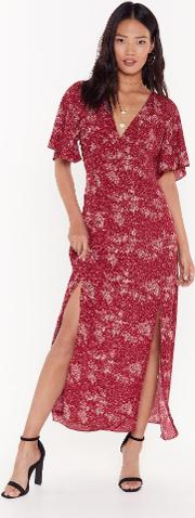 Floral We Care Relaxed Maxi Dress 
