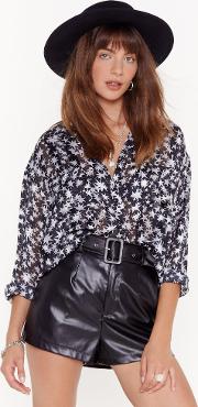 Star T The Party Sheer Oversized Shirt 