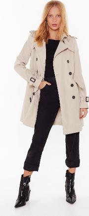 Take Cover Double Breasted Trench Coat 