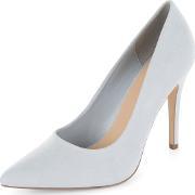 Light Blue Pointed Court Shoes