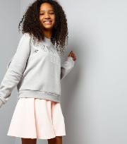 Teens Shell Pink Crepe Skater Skirt 