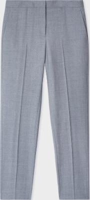 A Suit To Travel In Women's Classic Fit Grey Wool Trousers 