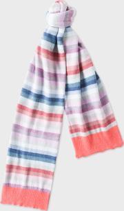 Girls' 2 6 Years Cashmere Blend 'pastel Stripe' Scarf