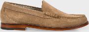 Men's Beige Suede 'raymond' Loafers 