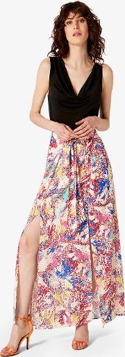 Audrina Print Maxi Skirt