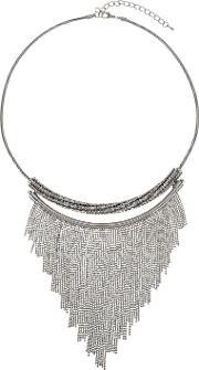 Mae Crystal Tassle Necklace