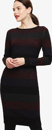 Sigrid Rib Stripe Knit Dress