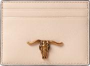 Steer Head Leather Card Case 