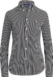Striped Knit Oxford Shirt 