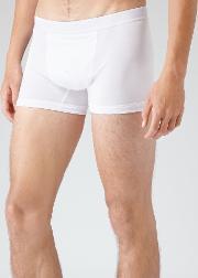 Ace Mens Cotton Trunks In White