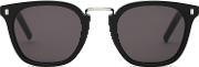 Ando Mens Monokel Eyewear Bridge Sunglasses In Black
