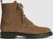 Arianna Suede Lace Up Hiker Boots