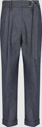 Cassie Mid Rise Straight Fit Trousers