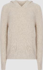 Halle Cashmere Blend Boucle Hoodie
