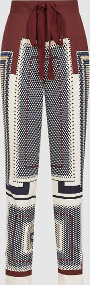Imogen Printed Straight Fit Trousers