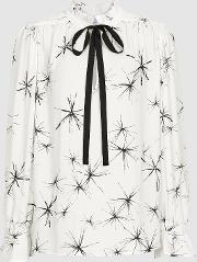 Maeve Print Star Printed Blouse With Embellishment