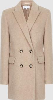Marloe Double Breasted Short Wool Coat