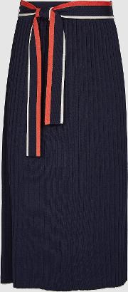 Mia Knitted Knife Pleated Skirt