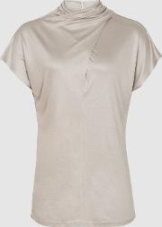 Sloane High Neck Top With Twist Detail