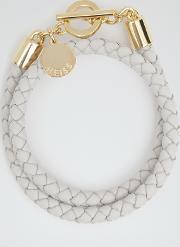 toucan womens leather and metal bracelet in cream