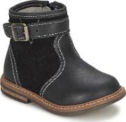 Loopi Boys's Mid Boots In Black