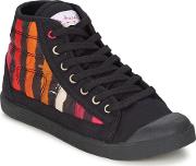Samba Up Stripes J Girls's Shoes High Top Trainers In Multicolour