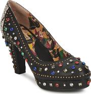 Miss L'fire Showgirl Women's Court Shoes In Black 