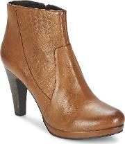Ditaag Women's Low Ankle Boots In Brown