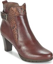 Savodia Women's Low Ankle Boots In Brown