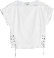 Cotton Top With Lace Up Sides
