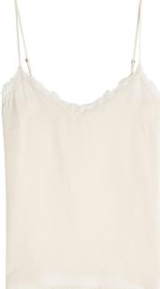 Silk Camisole With Lace
