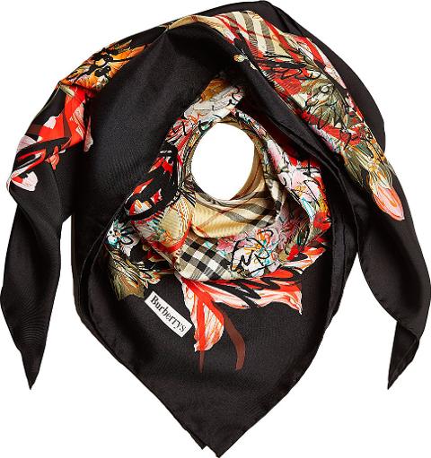 burberry floral scarf