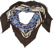 Cornell Printed Wool Scarf
