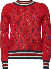 Embroidered Wool Pullover