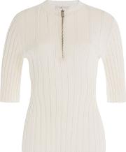 Celine Zipped Top With Silk