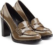 Patent Leather Loafer Pumps