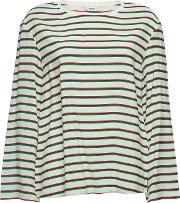 Lotte Striped Top With Silk
